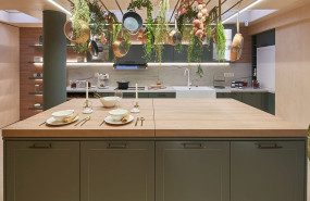bodelec cocinas baus lacado showroom barcelona exposicion