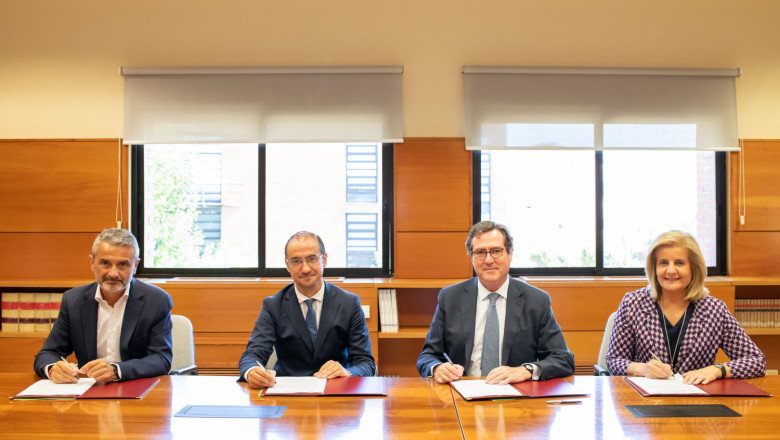 de izq a dcha enrique snchez ngel arias antonio garamendi ftima bez 