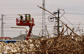 ep archivo   imagen de las obras de emergencias sobre el talud que se vio gravemente afectado por el