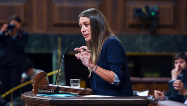 ep archivo   la diputada y portavoz de junts miriam nogueras durante la primera sesion del debate de