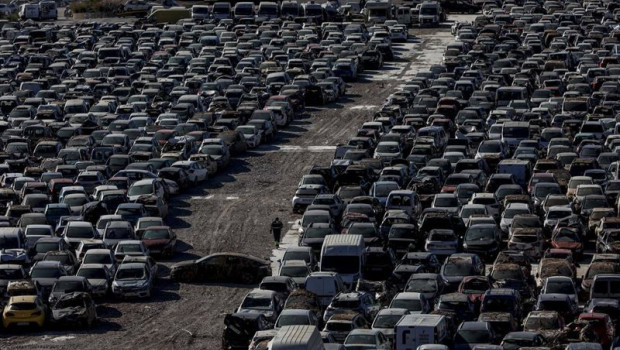 ep archivo   vista aerea de un desguace de vehiculos a 13 de enero de 2025 en benaguasil valencia
