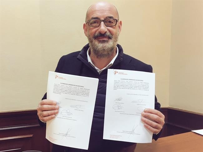 El diputado de Ciudadanos Félix Álverez en el Congreso | CIUDADANOS ep diputadociudadanos felix alverezcongreso