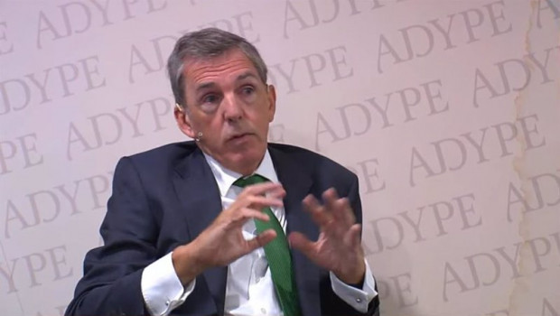 ep el delegado institucional de iberdrola en el pais vasco asis canales durante el acto de adype en