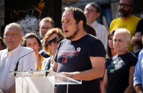 ep el exdiputado de la cup david fernndez durante su intervencion en el acto de presentacion del