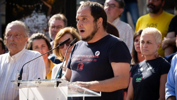 ep el exdiputado de la cup david fernndez durante su intervencion en el acto de presentacion del
