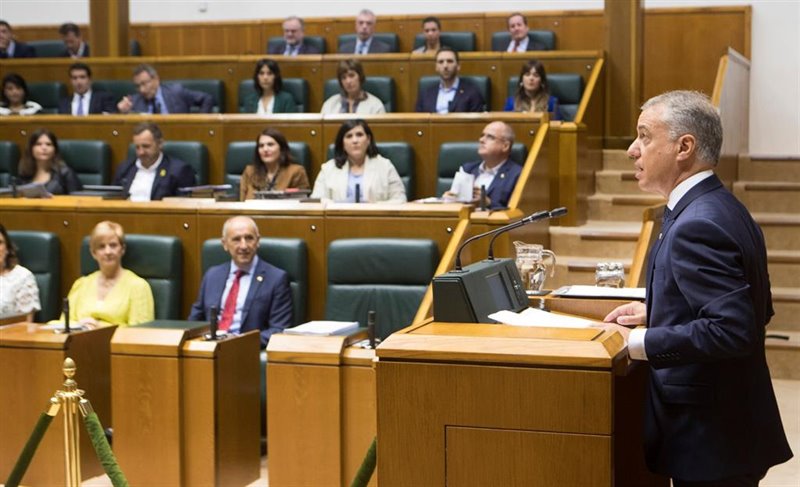 ep el lehendakari inigo urkullu durante el debate de politica general