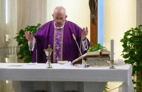 ep el papa en la misa de matutina de la casa de santa marta