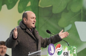 ep el presidente del ebb del pnv andoni ortuzar hablando durante un acto politico del eaj-pnv con