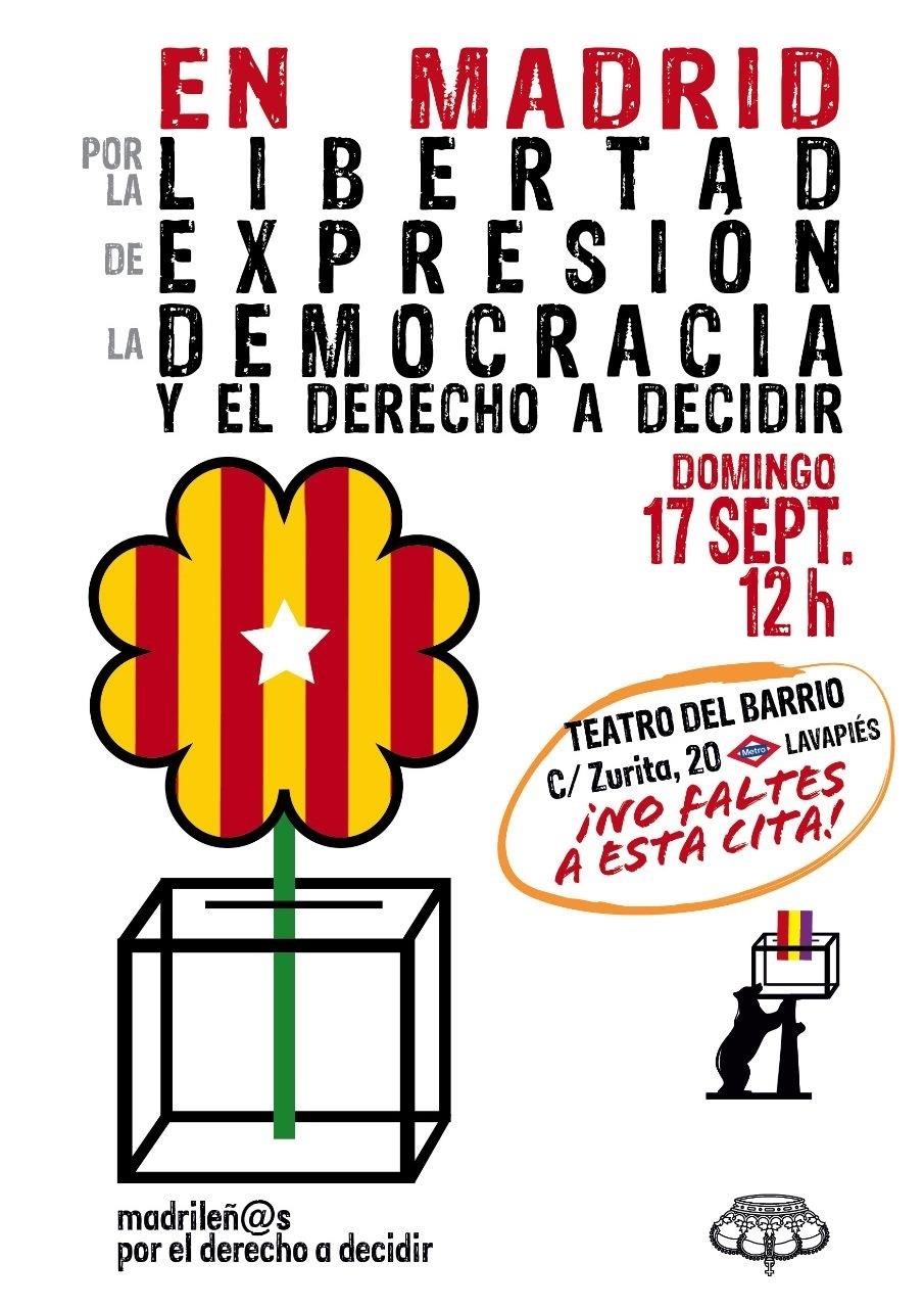En Madrid por la libertad de expresión | MADRILEÑOS POR EL DERECHO A DECIDIR ep en madridla libertadexpresion