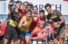 ep eric domingo intentara batir el record guinness empujando a su madre en silla en el maraton de