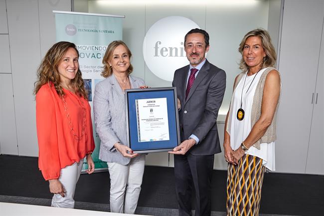 Fenin recibe el certificado del sistema de gestión de calidad de AENOR | FENIN ep fenin recibecertificadosistemagestioncalidadaenor