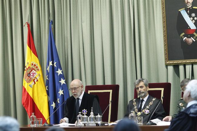 José Manuel Maza y Carlos Lesmes en la apertura del Año Judicial Militar | EUROPA PRESS ep jose manuel mazacarlos lesmesla aperturaano judicial militar