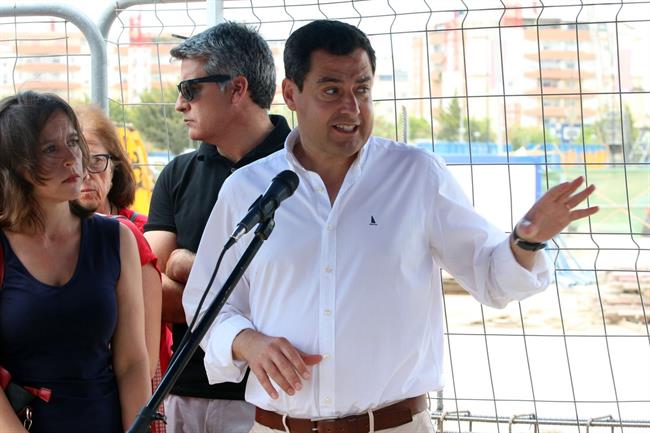 Juanma Moreno en un acto en Málaga | EUROPA PRESS/ ÁLEX ZEA ep juanma morenoun actomalaga