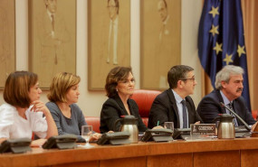 ep la icepresidenta del gobierno carmen calvo en la comision constitucional del congreso