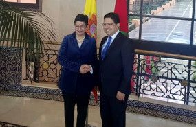 ep la ministra de asuntos exteriores union europea y cooperacion arancha gonzalez laya y el ministro
