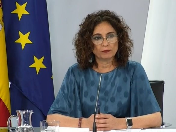 ep la ministra protavoz maria jesus montero durante la rueda de prensa posterior al consejo de