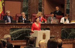 ep la portavoz del grupo parlamentario ciudadanos isabel franco en su discurso en la segunda sesion