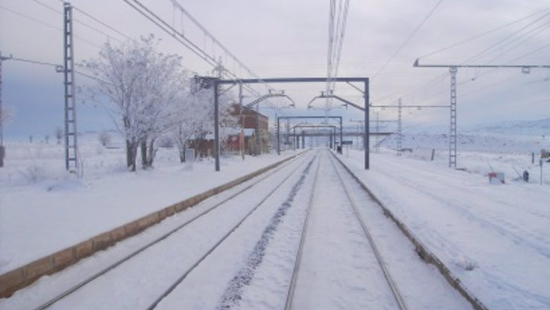 ep vias de adif tras una nevada ep vias de adif tras una nevada