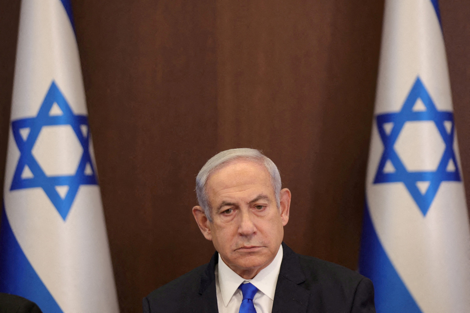 photo d archives le premier ministre israelien benjamin netanyahu lors d une reunion du gouvernement a jerusalem 20231007224729 