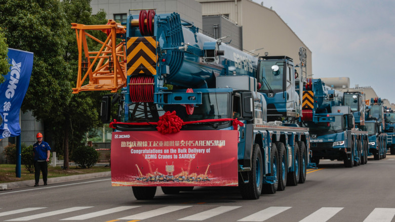 XCMG Delivers Complete Wheeled and Crawler Crane Fleet to Sarens xcmg delivers complete wheeled and crawler crane fleet to sarens 20260702170008