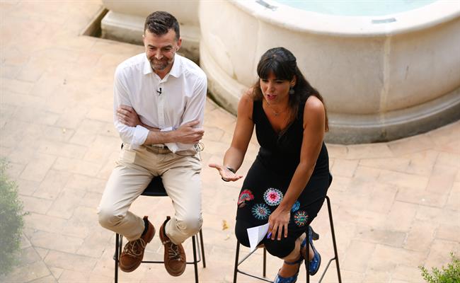 Antonio Maíllo y Teresa Rodríguez en un acto de la confluencia este martes | EUROPA PRESS ep antonio mailloteresa rodriguezun actola confluenciamartes