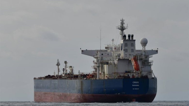 ep archivo   el buque crius antes de recibir una carga de petroleo a 5 de marzo de 2023 en ceuta