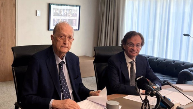 ep archivo   el presidente de colonial juan jose brugera y el consejero delegado pere vinolas