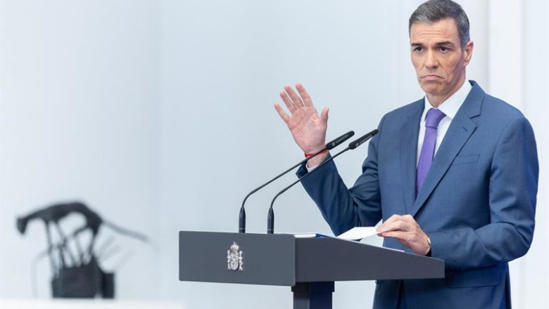 ep archivo   el presidente del gobierno pedro sanchez comparece ante los medios de comunicacion para