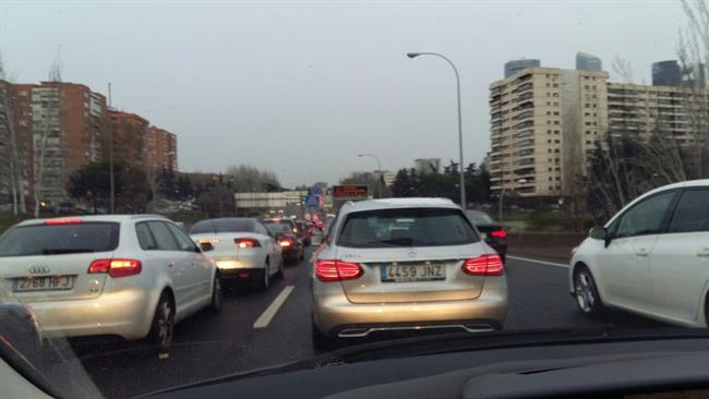 Atasco de coches en la M30 de Madrid | EUROPA PRESS ep atascocochesla m30madrid