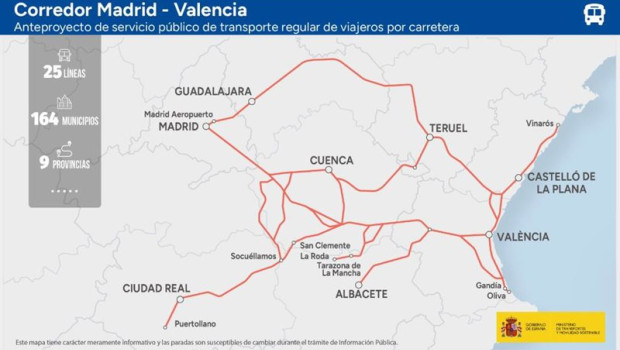ep corredor de autobus de madrid a valencia