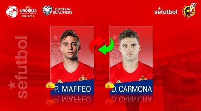 David Carmona sustituye a Pablo Maffeo en la Sub-21 | SEFUTBOL ep david carmona sustituyepablo maffeola sub-21