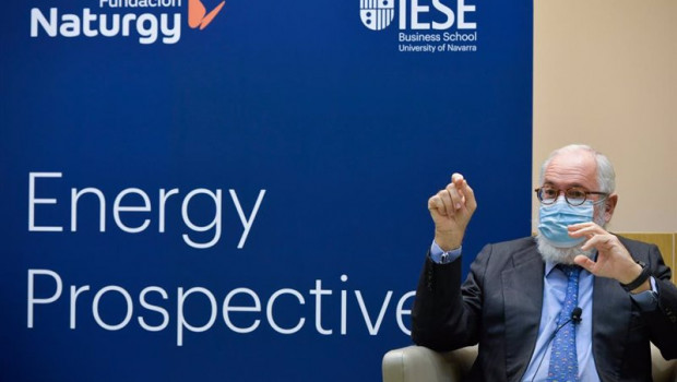 ep el ex comisario europeo miguel angel arias canete en su participacion en un foro de la fundacion