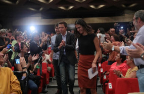 ep el lider de mas madrid inigo errejon y la portavoz de mas madrid en el ayuntamiento rita maestre