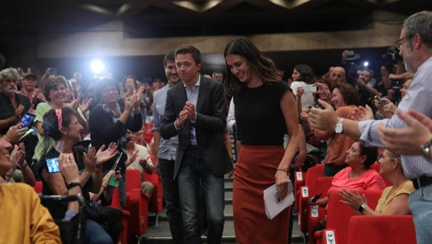 ep el lider de mas madrid inigo errejon y la portavoz de mas madrid en el ayuntamiento rita maestre