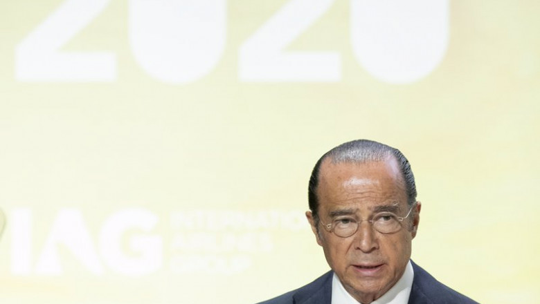 El presidente de IAG, Antonio Vázquez, en la junta general de accionistas de 2020. | IAG ep el presidente de iag antonio vazquez en la junta general de accionistas de 2020