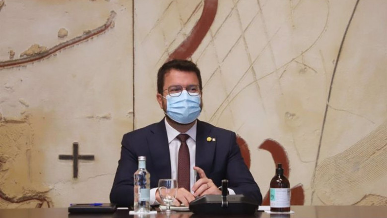 ep el presidente del govern pere aragons en el consell executiu del 31 de agosto