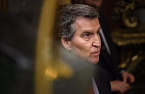 ep el presidente del partido popular alberto nunez feijoo durante una sesion plenaria en el congreso