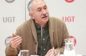 ep el secretario general de ugt pepe alvarez ofrece una rueda de prensa informativa para analizar la