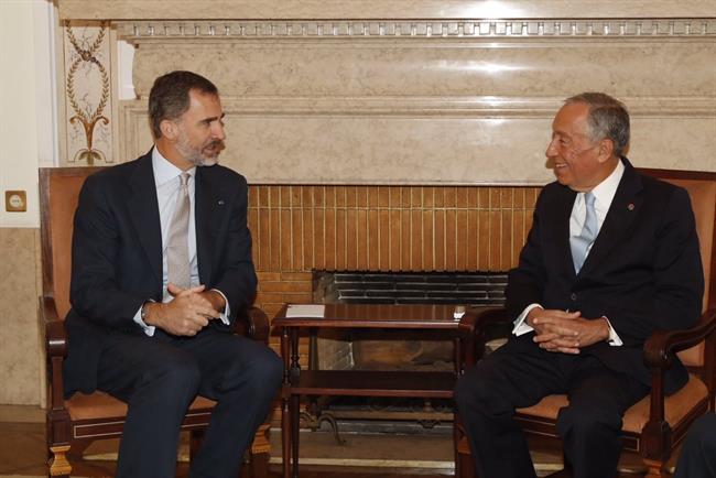 Encuentro de los Reyes con el presidente de Portugal, Marcelo Rebelo de Sousa | CASA REAL - Archivo ep encuentrolos reyespresidenteportugal marcelo rebelosousa 20180412132004
