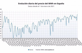 ep evolucion diaria del precio de la luz