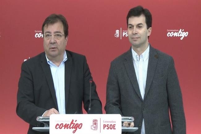 Fernández Vara y Gonzalo Caballero en rueda de prensa | EUROPA PRESS ep fernandez varagonzalo caballeroruedaprensa