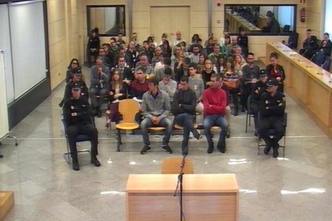 Imágenes del juicio de Alsasua | EUROPA PRESS ep imagenesjuicioalsasua