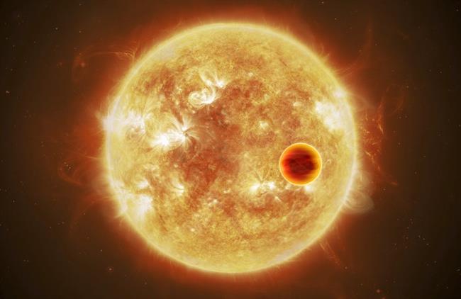 Impresión artística de un exoplaneta caliente transitando a su estrella | ESA/ATG MEDIALAB, CC BY-SA 3.0 IGO ep impresion artisticaun exoplaneta caliente transitandosu estrella