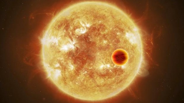 ep impresion artisticaun exoplaneta caliente transitandosu estrella