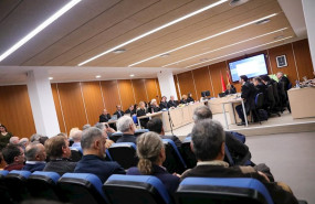 ep interior de la sala en la que se ha desarrollado el macrojuicio a los controladores aereos en el