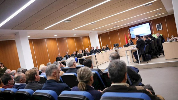 ep interior de la sala en la que se ha desarrollado el macrojuicio a los controladores aereos en el