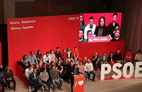 ep la cabeza de lista del psoe en asturias al congreso de los diputados adriana lastra durante un
