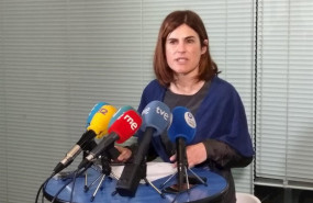 ep la candidata a lehendakari de podemos euskadi miren gorrotxategi en rueda de prensa en bilbao