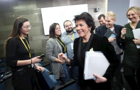 ep la ministra de educacion y formacion profesional isabel celaa tras una rueda de prensa posterior