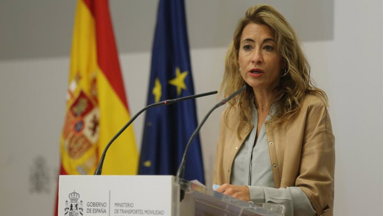 ep la ministra de transportes movilidad y agenda urbana raquel sanchez interviene en la presentacion